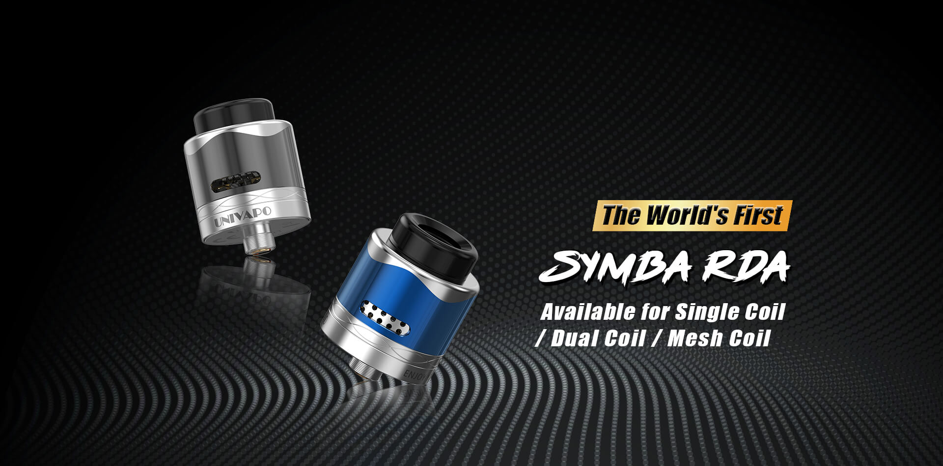 symba-rda  -  3 colors available - A true pioneer Symba PDA,the first RDA supports both mesh coil and regular coil in the world.brings you a more versatile vaping experience,gives you the max possibility to build your own tank.-7